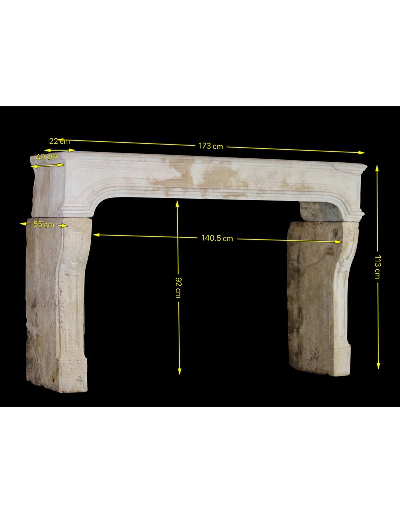 Antique French Country Fireplace Surround – Louis XIV Period (18th Century)