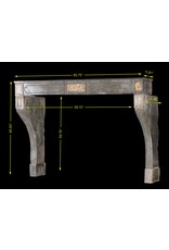 Zweifarbig Französisch Antiken Stein Kamin