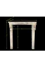 French Country Limestone Antique Fireplace Surround