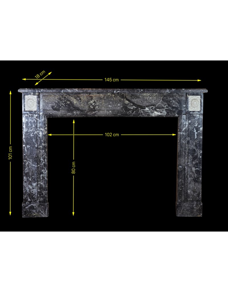 Klassische Belgische Marmor Kaminmaske