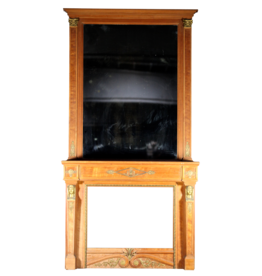 Vintage Fireplace Surround With Mirror