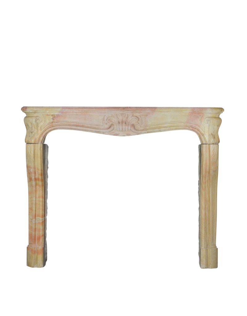 Classic Bicolor 18Th Century French Vintage Fireplace Surround