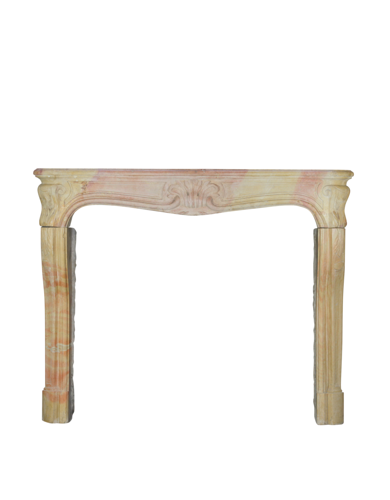 Maison Leon Van den Bogaert Classic Bicolor 18Th Century French Vintage Fireplace Surround