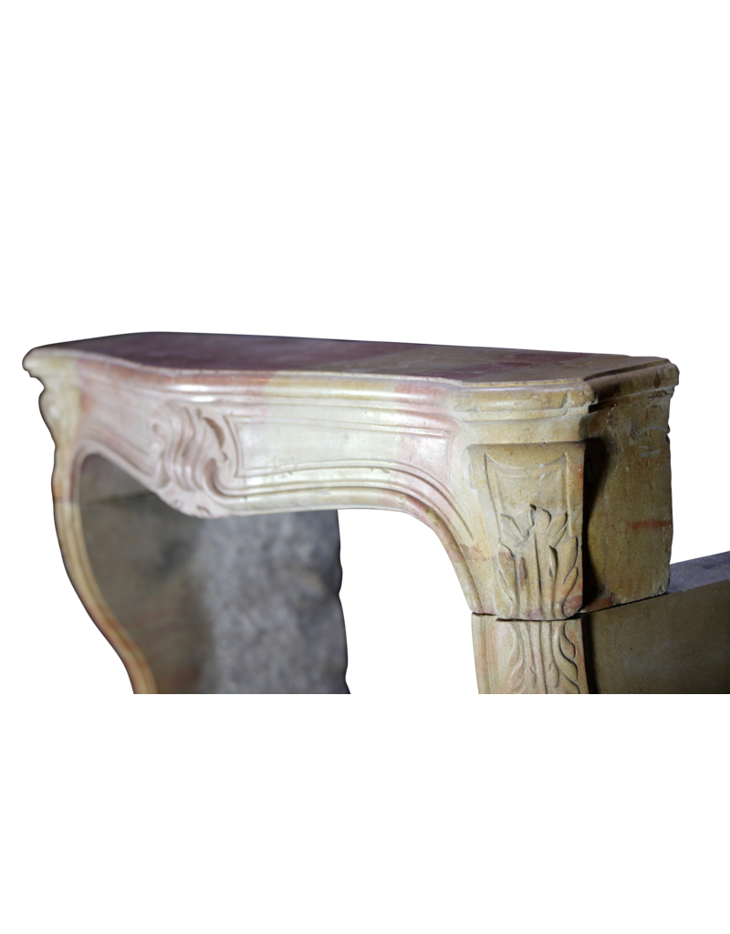 Maison Leon Van den Bogaert Classic Bicolor 18Th Century French Vintage Fireplace Surround