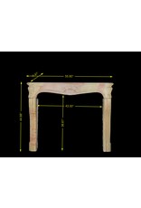 Classic Bicolor 18Th Century French Vintage Fireplace Surround