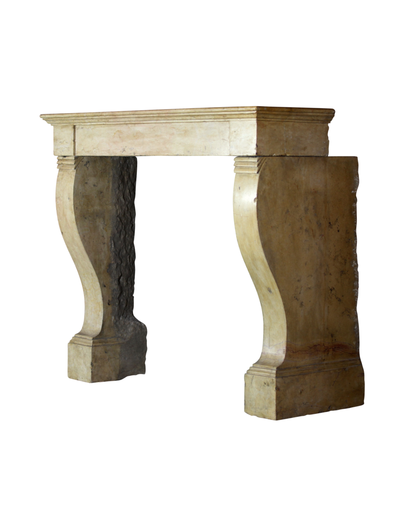 Maison Leon Van den Bogaert Timeless Chic Vintage Stone Fireplace Surround