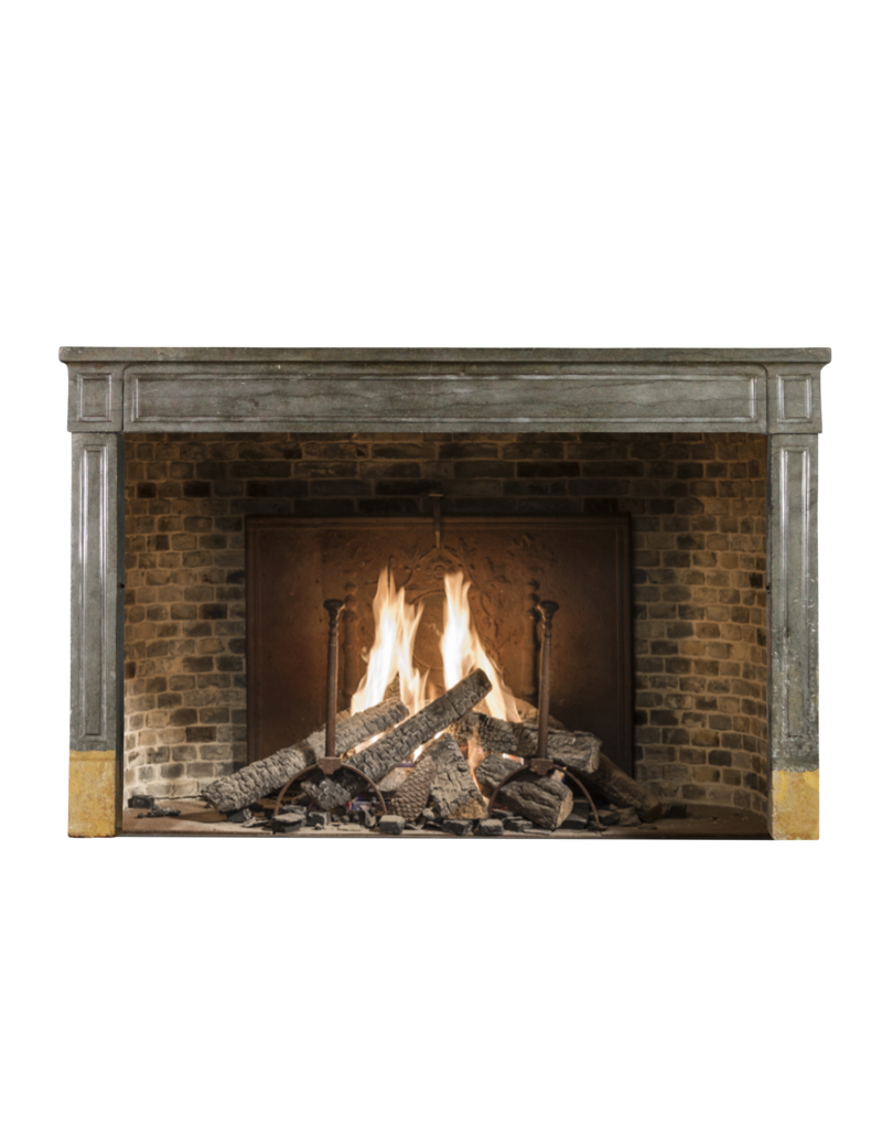 Timeless Chique French Bicolor Stone Fireplace Surround