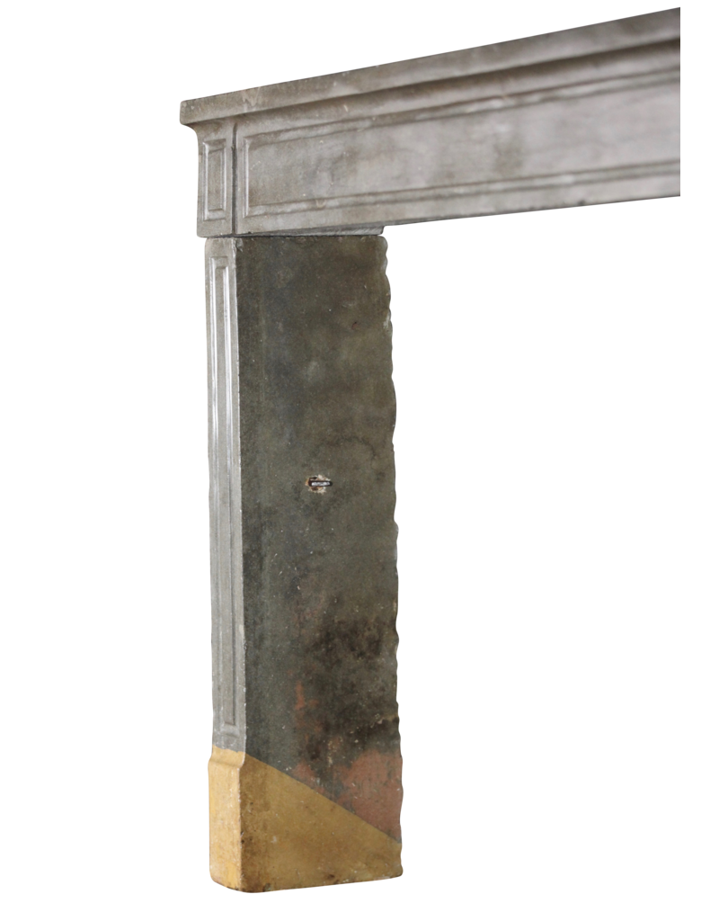 Timeless Chique French Bicolor Stone Fireplace Surround