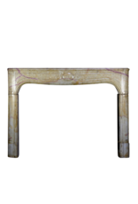 French Bicolor Hard Stone Fireplace Surround