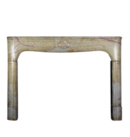 French Bicolor Hard Stone Fireplace Surround