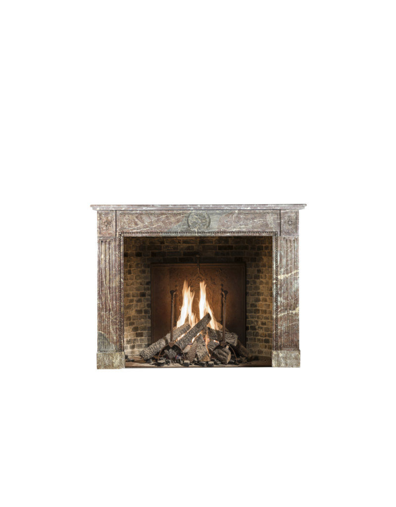 Belgian Brown Marble Fireplace Surround