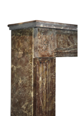 Maison Leon Van den Bogaert Belgischen Brown Marmor Kaminmaske