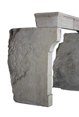 Kleines Antike Kalkstein Kamin im Französischem Landstil