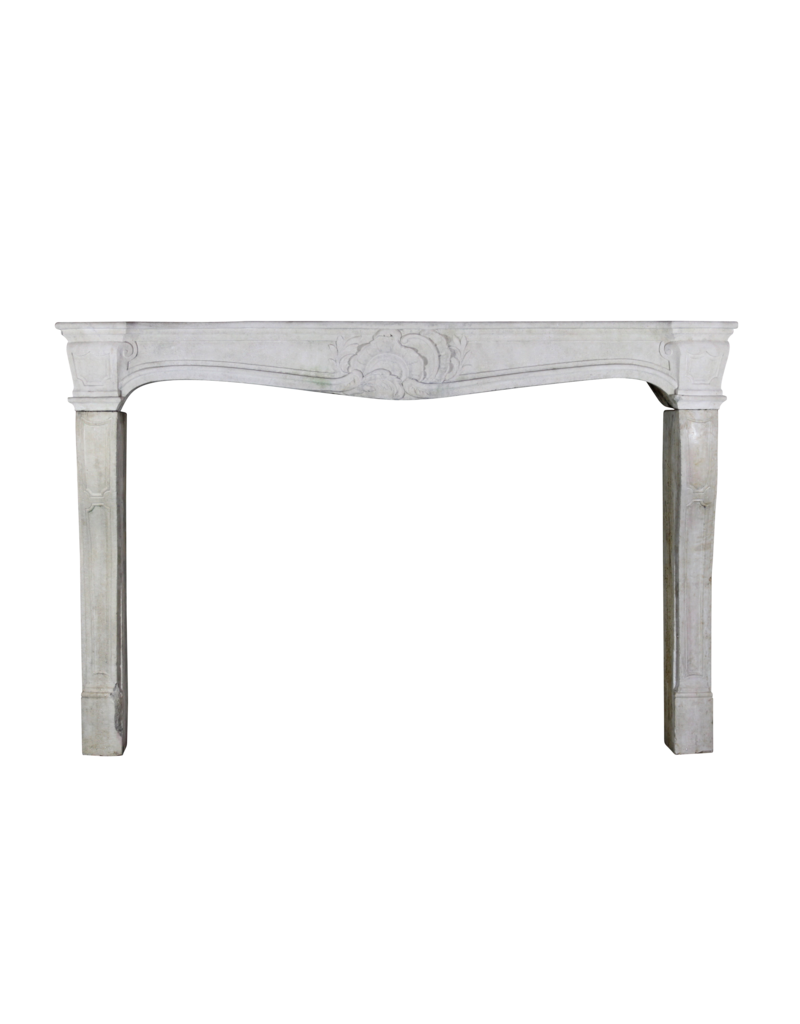 French Classic Rustic Limestone Fireplace Surround