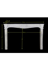 French Classic Rustic Limestone Fireplace Surround