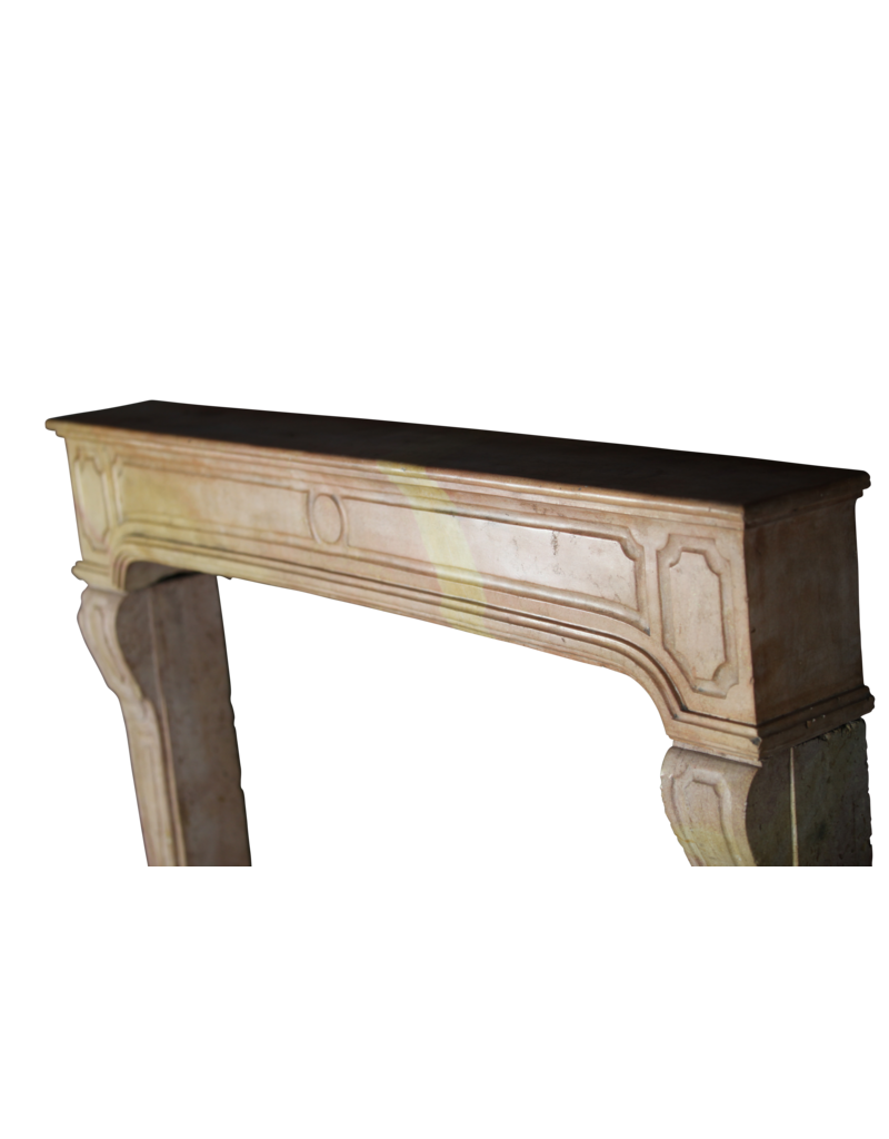 18Th Century Fine French Fireplace In Hard Stone