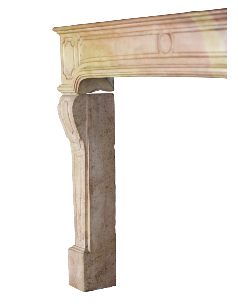 18Th Century Fine French Fireplace In Hard Stone