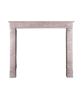 Unusual Vintage French Pink Hard Stone Vintage Fireplace Surround