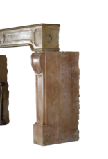 Maison Leon Van den Bogaert Vintage-Kaminumrandung aus zweifarbigem Stein