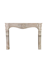 18Th Century Fine French Fireplace Surround In Limestone