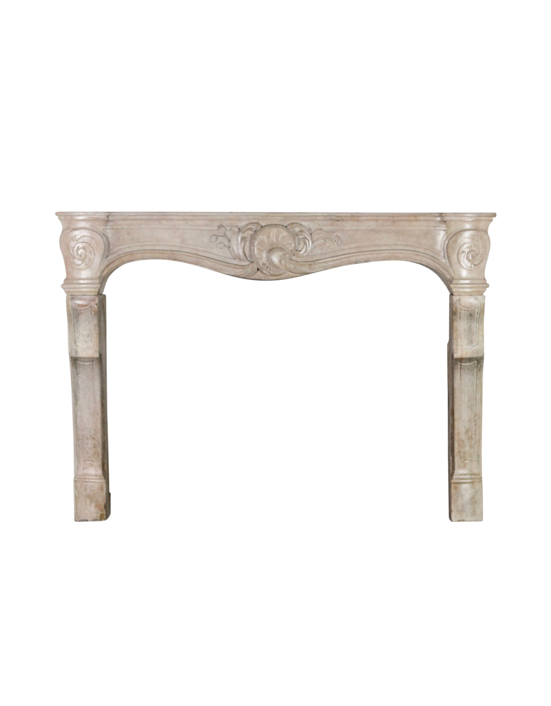 18Th Century Fine French Fireplace Surround In Limestone