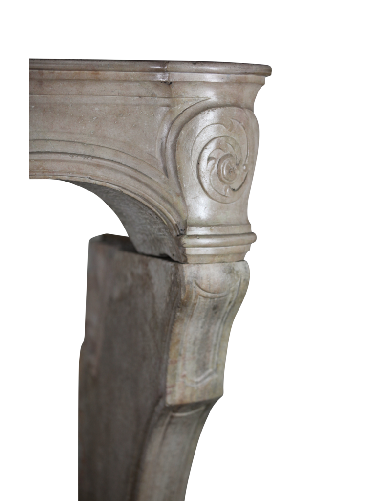 18Th Century Fine French Fireplace Surround In Limestone