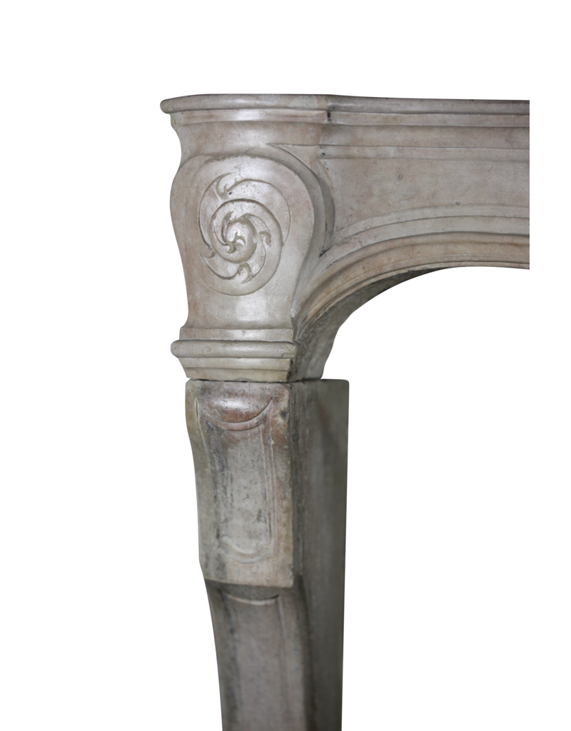 Maison Leon Van den Bogaert 18Th Century Fine French Fireplace Surround In Limestone