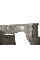 18Th Century Fine French Fireplace Surround In Limestone