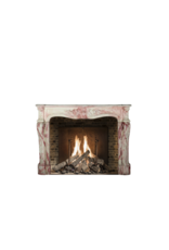 Original French Antique Terra Cotta Fireplace Mantle