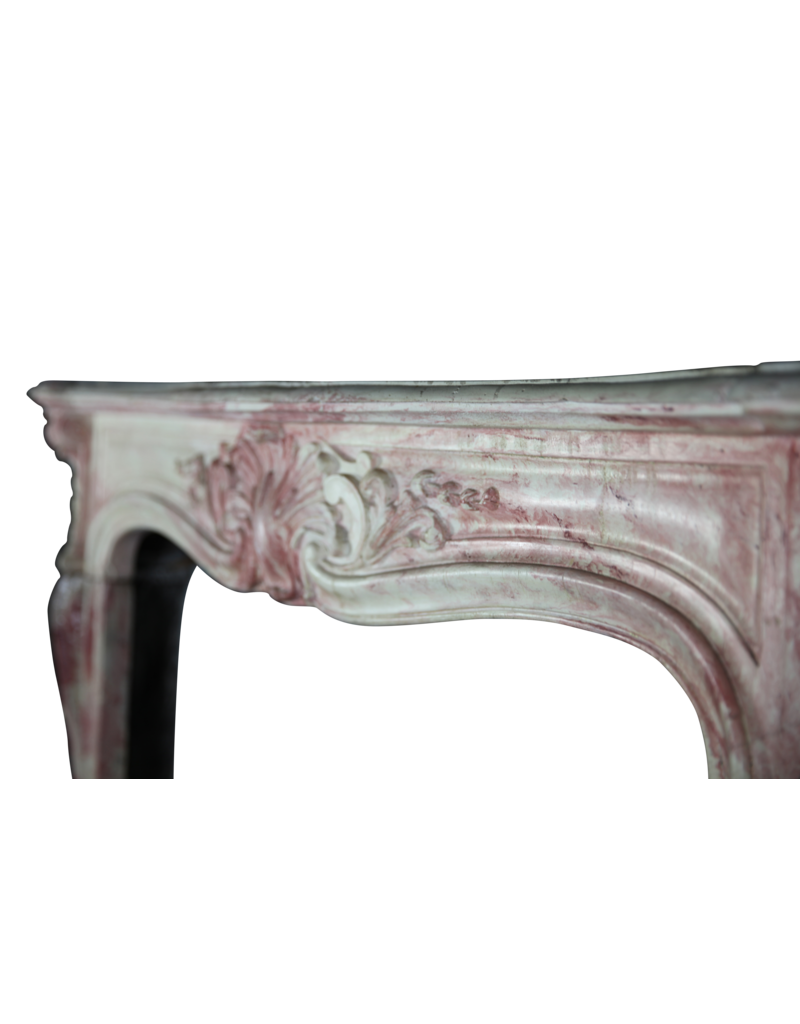 Original French Antique Terra Cotta Fireplace Mantle