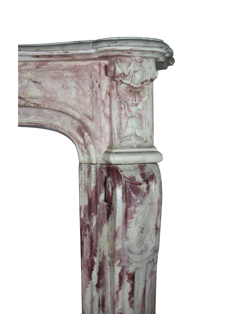 Original Französisch Antike Terra Cotta Kamin Verkleidung