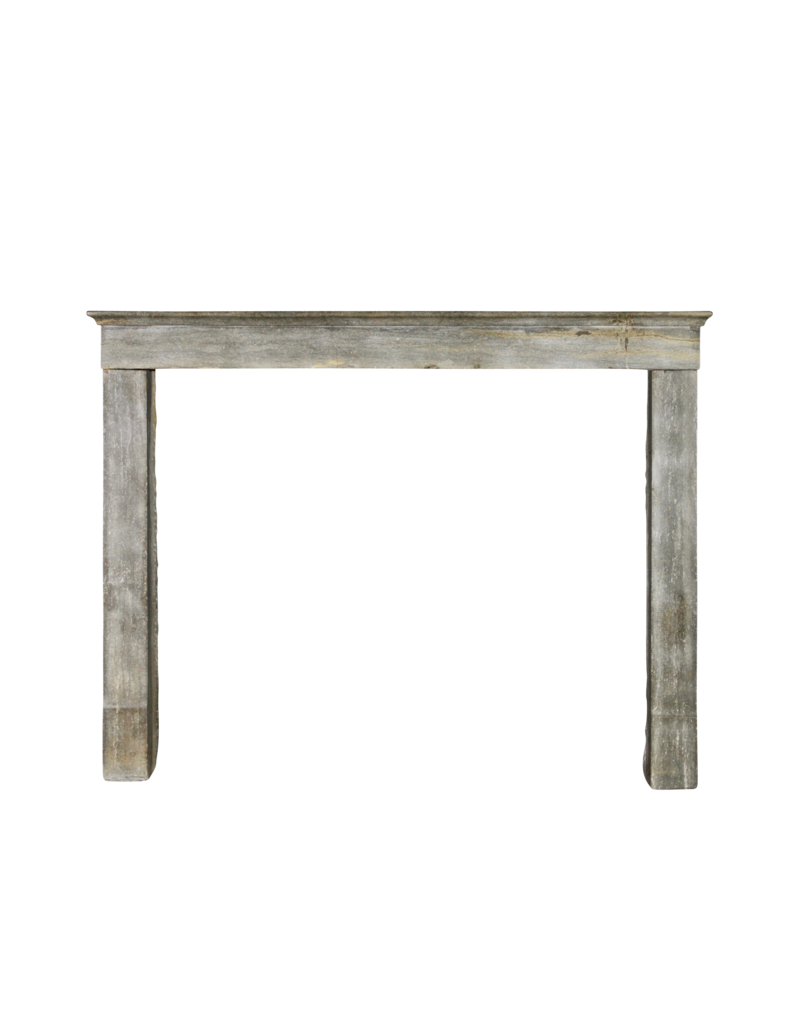 Timeless Chique French Bleu Bi Color Stone Antique Fireplace Surround