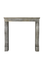 Timeless French Antique Fireplace Surround In Bleu Stone
