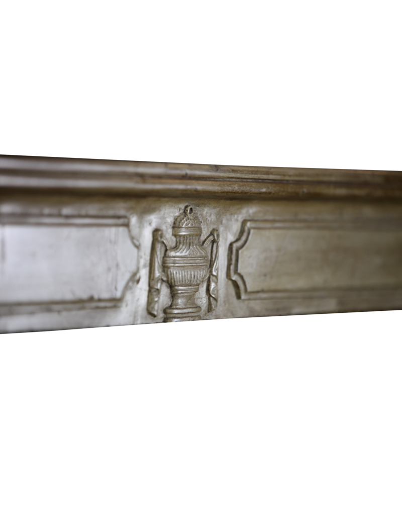 Delicate Directoire Style Marble Stone Fireplace Mantle