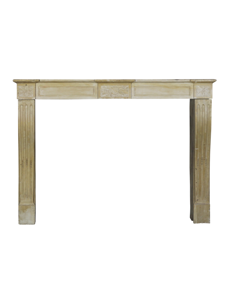 Delicate Directoire Style Marble Stone Fireplace Mantle