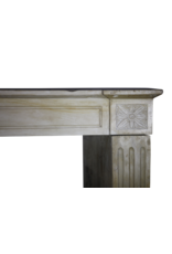 Delicate Directoire Style Marble Stone Fireplace Mantle