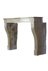 Delicate Directoire Style Marble Stone Fireplace Mantle