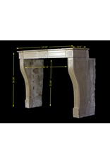 Delicate Directoire Style Marble Stone Fireplace Mantle