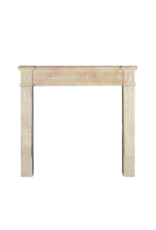 Small French Fireplace Mantle In Bicolor Hardstone