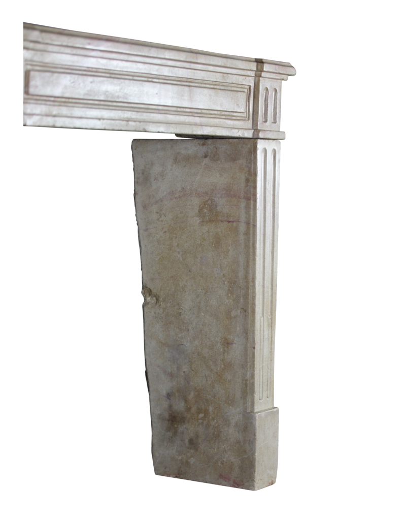 Small French Fireplace Mantle In Bicolor Hardstone