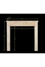 Maison Leon Van den Bogaert Small French Fireplace Mantle In Bicolor Hardstone