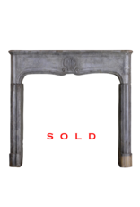 Fine Classic French Bicolor Stone Fireplace Surround