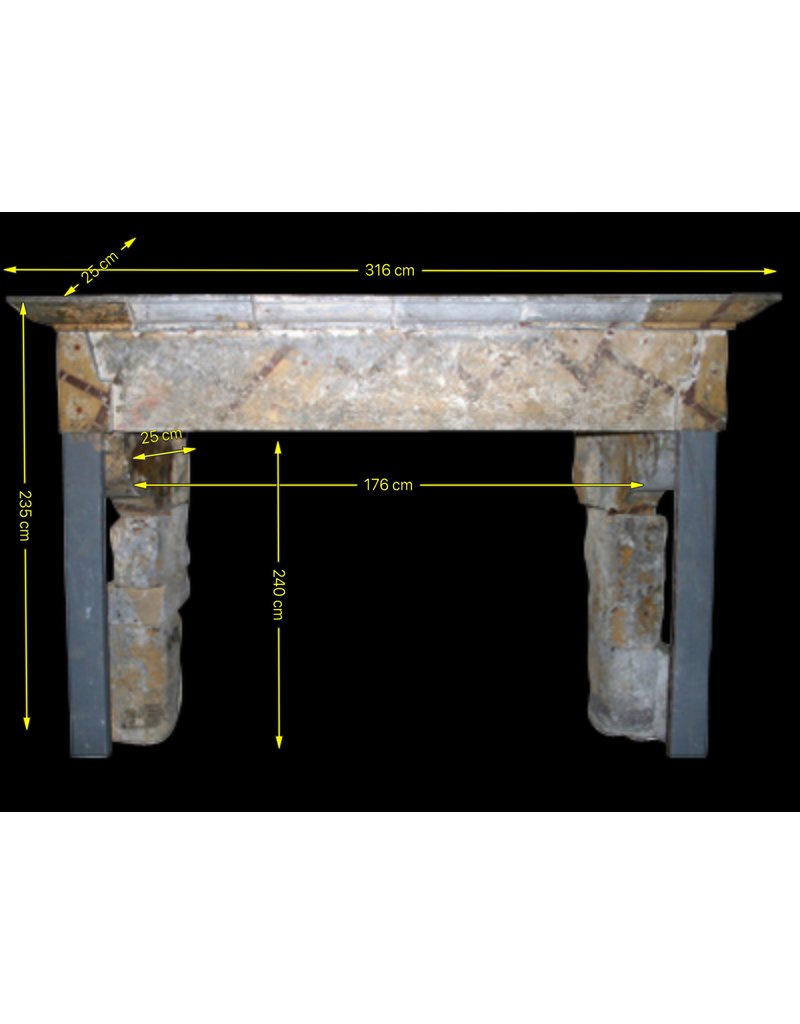 Masiva País Francesa Estilo Antiguo Revestimiento En Piedra Caliza Duro