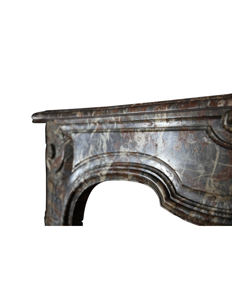 Exceptional Wide Classic Belgian Antique Fireplace Surround