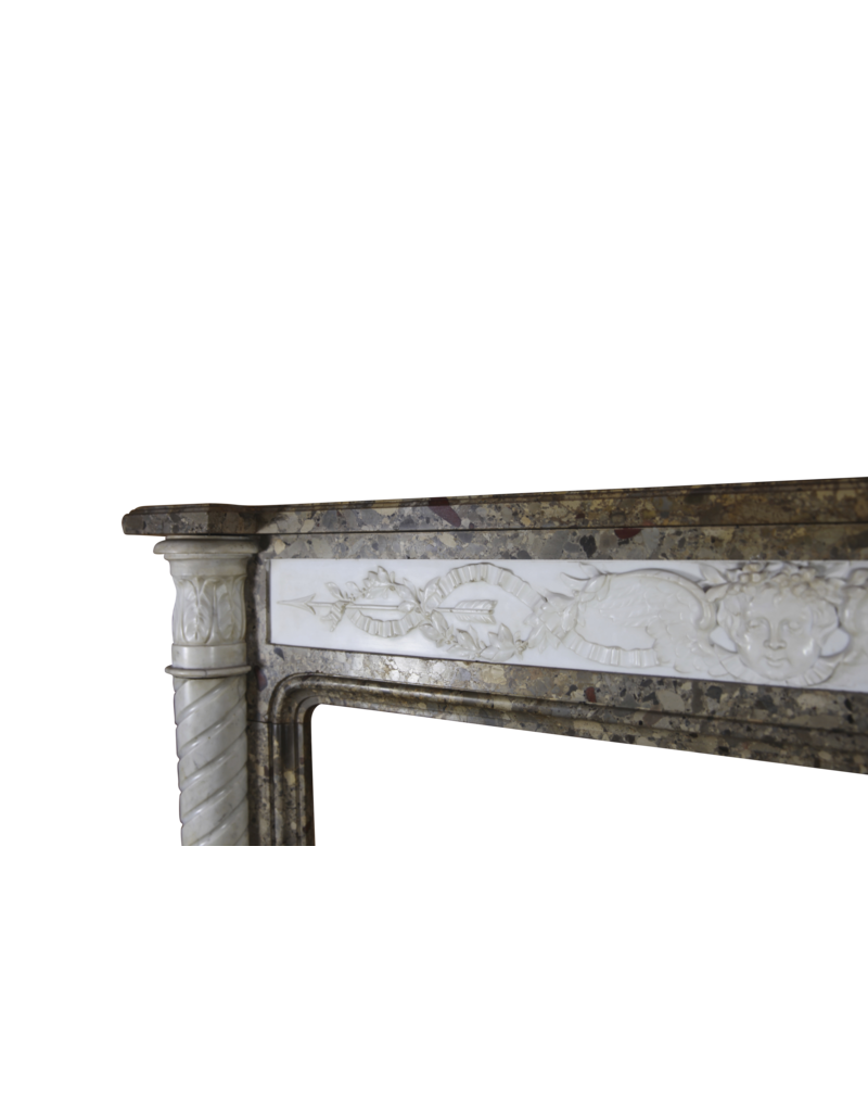 Maison Leon Van den Bogaert Delicate Chique French Antique Fireplace Surround