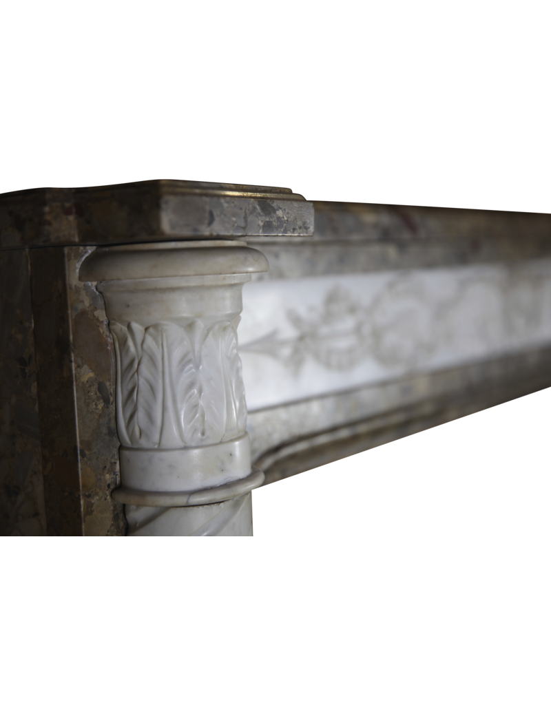 Delicate Chique French Antique Fireplace Surround