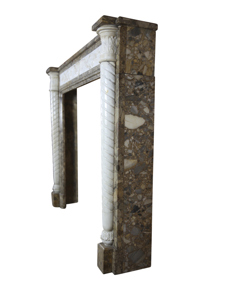 Maison Leon Van den Bogaert Delicate Chique French Antique Fireplace Surround
