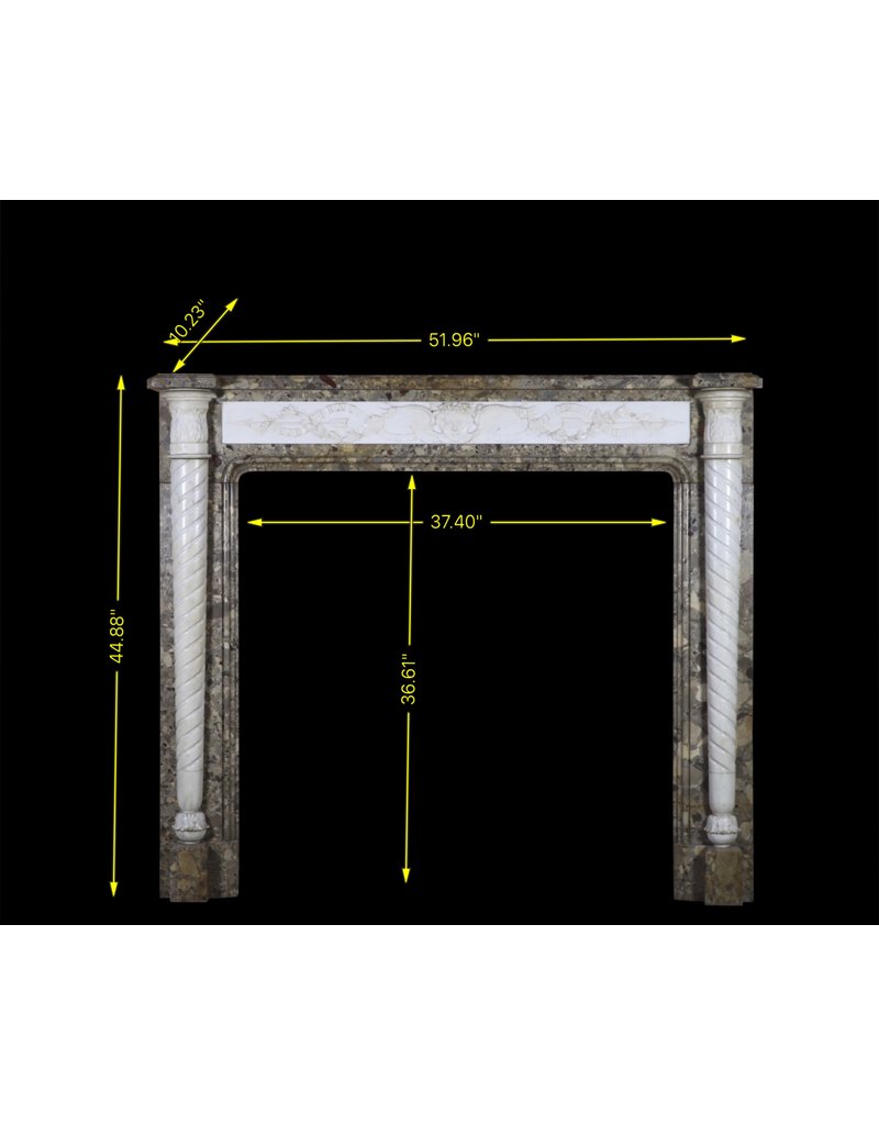 Maison Leon Van den Bogaert Delicate Chique French Antique Fireplace Surround