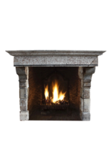 Grand 16Th Century French Country Style Antique Fireplace Surround