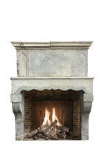 French Country Antique Fireplace Surround